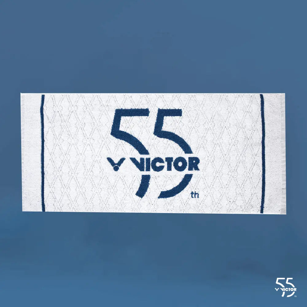 Victor TW55A 55th Anniversary Edition White Bath Towel - Soft, Absorbent & Durable for Gym, Spa & Luxury Home Use