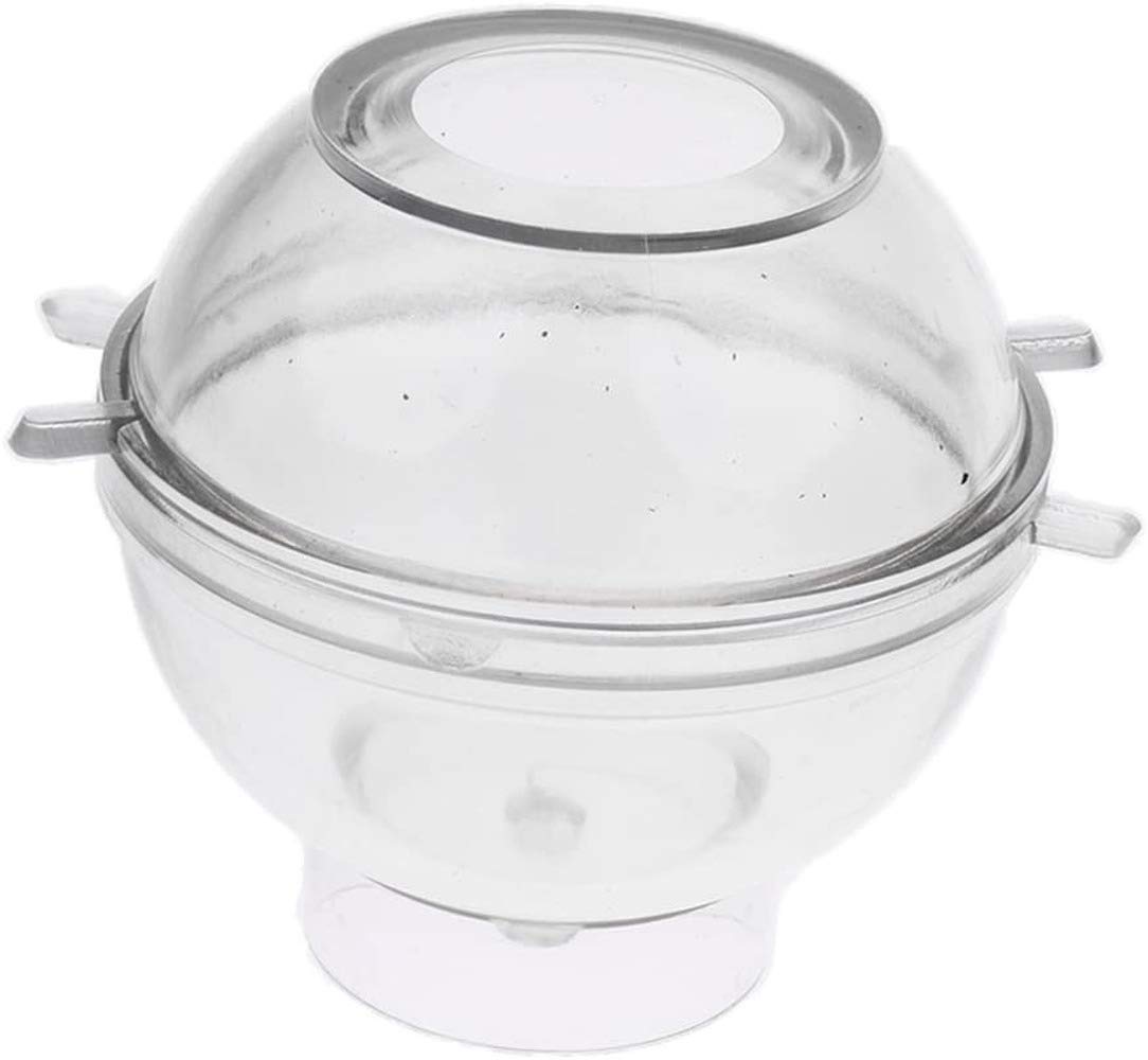 Clear Plastic Round Sphere Ball Mold for DIY Candle Making, Soap Crafting, Resin Art - 8cm Diameter - Perfect for Home Decor, Wedding Centerpieces & Party Favors