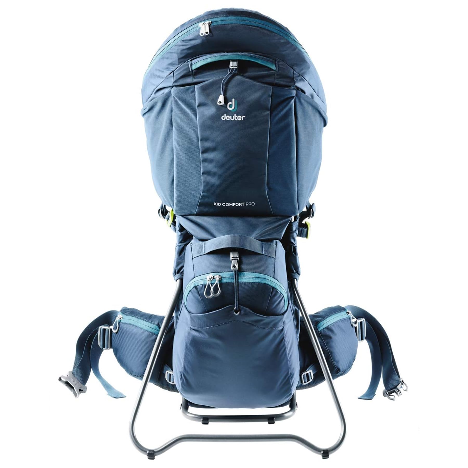 Deuter Kid Comfort Pro Child Carrier Backpack - Adjustable Hiking & Travel Carrier for Toddlers 1-4 Years - Comfortable & Ergonomic Design - Perfect for Outdoor Adventures, Family Hikes & Traveling with Kids - Midnight Blue