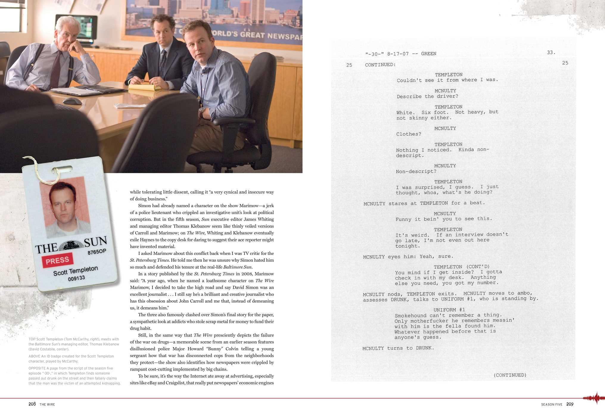 The Wire Book - Complete Visual History for TV Fans & Coffee Tables