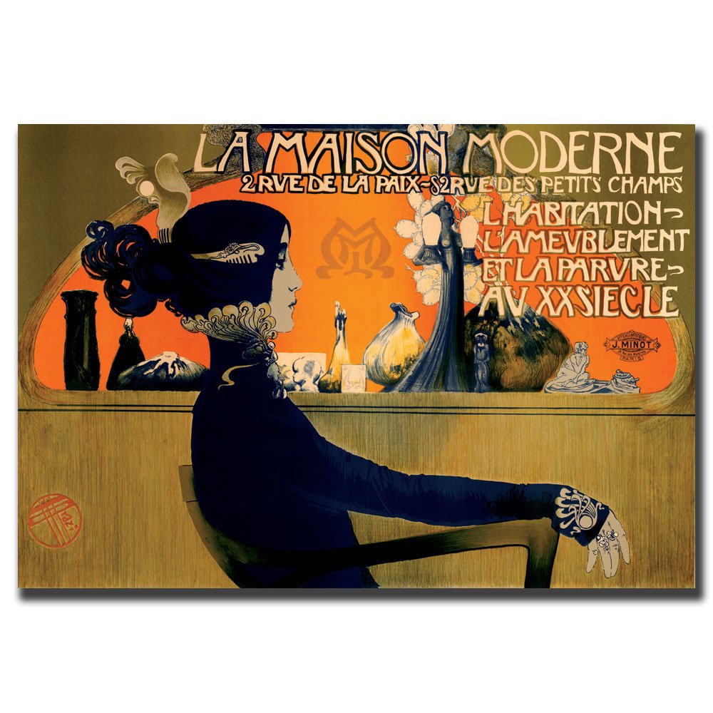 Trademark Fine Art La Maison Moderne Canvas Wall Art - Modern Home Decor for Living Room, Bedroom & Office