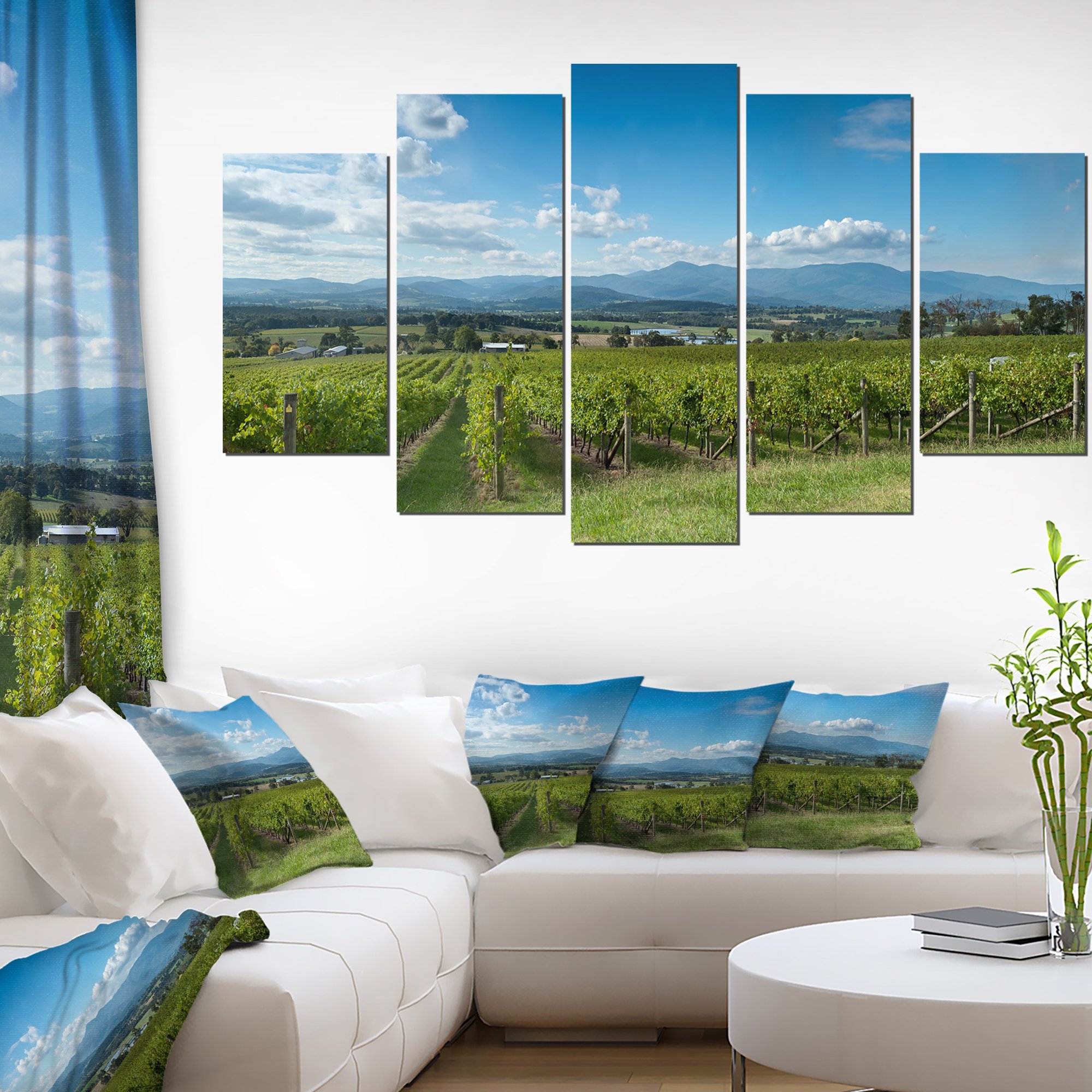 Designart Yarra Valley Melbourne Landscape Photography Canvas Art Print - Perfect for Living Room, Bedroom & Office Wall Decor