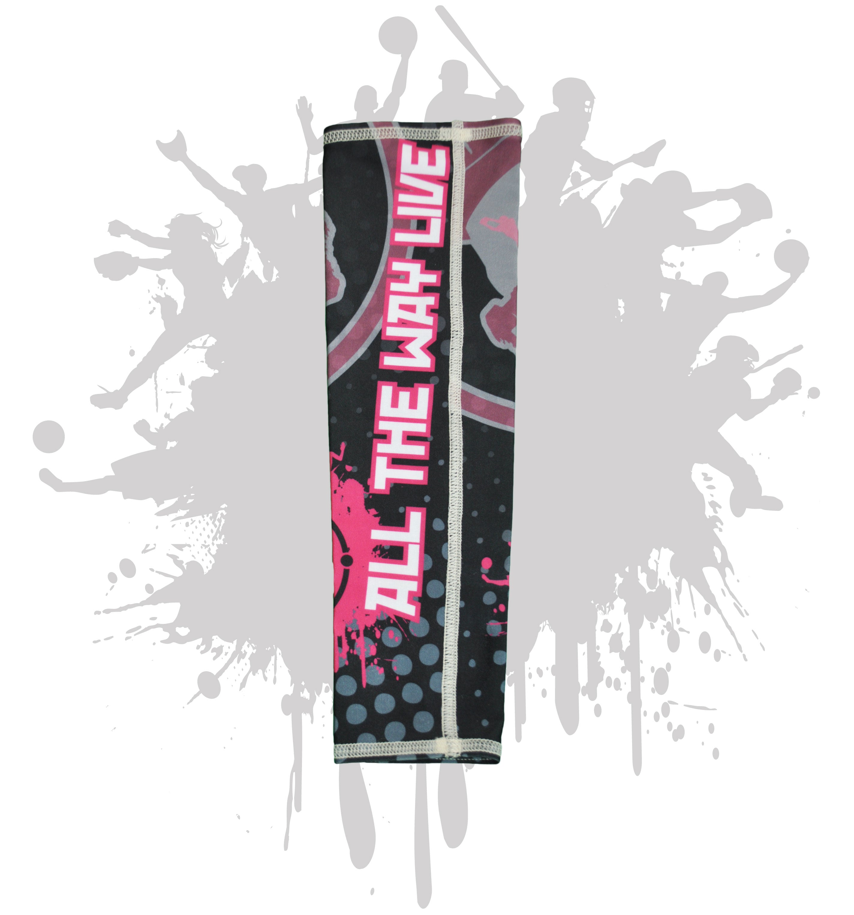Splatter Gas Mask Arm Sleeve - UV Protection & Breathable Design for Cycling, Running, Tattoo Cover - Multiple Color Options Available for Men & Women