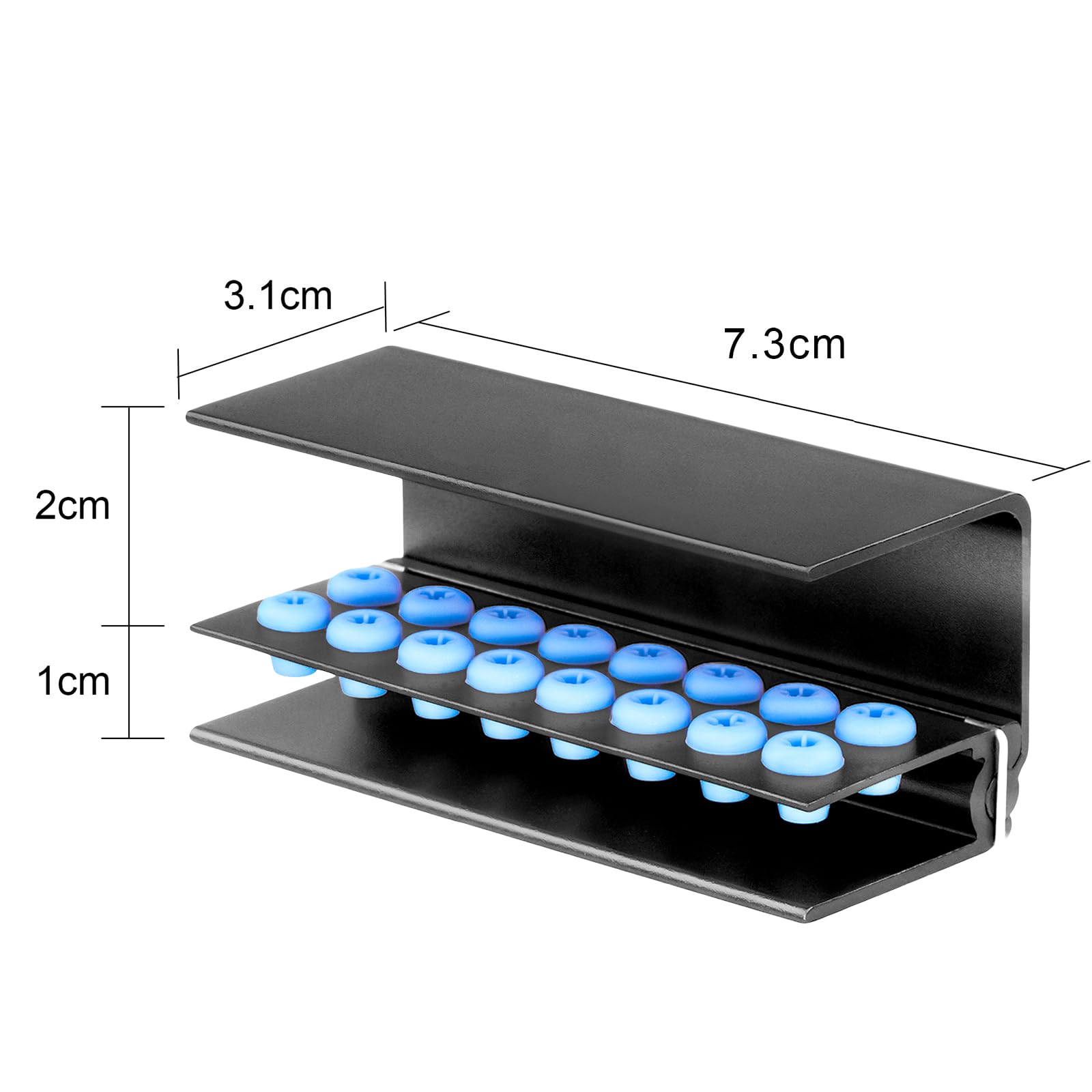 3PCS Black Aluminum Alloy Bur Holder Endo Box with Cover - 16 Hole Dental Tip Organizer & Sterilizer Case for Endodontic Tools - Perfect for Dental Clinics, Labs & Professional Sterilization Organization