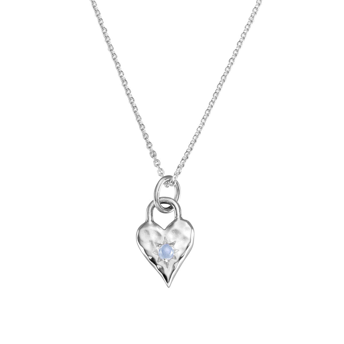 Moonstone Heart Necklace for Women - Elegant Sterling Silver Jewelry Gift for Her | Perfect for Valentine's Day, Anniversary & Romantic Occasions