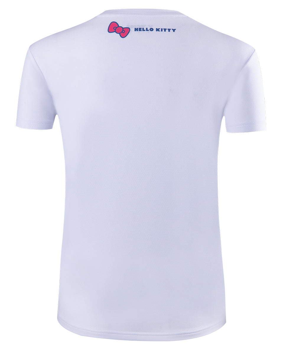 Victor KT301 Hello Kitty Women's T-Shirt - Limited Edition White Cotton Tee for Casual Wear, Anime Fans & Kawaii Fashion Lovers