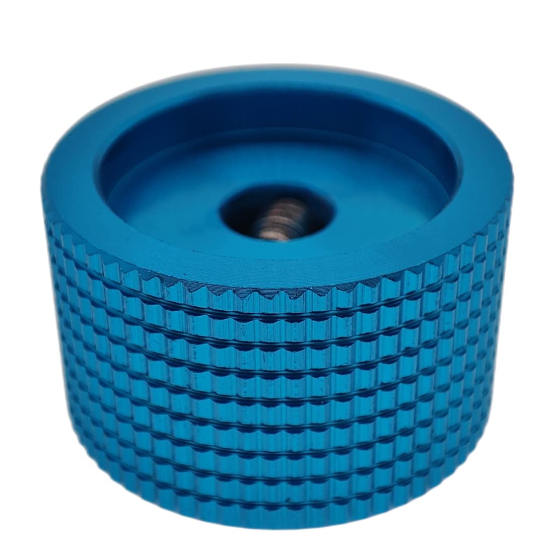 5 Pack Blue Aluminum Rotary Potentiometer Knobs - 0.23