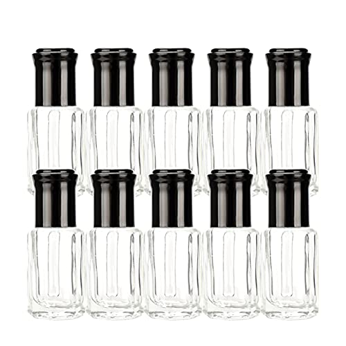 Ankeer 10pcs 6ml Refillable Glass Dropper Bottles for Perfume, Essential Oils, Makeup & Cosmetics - Portable Travel-Friendly Liquid Containers with Leak-Proof Caps | Perfect for DIY Perfumes, Aromatherapy & Beauty Products Storage