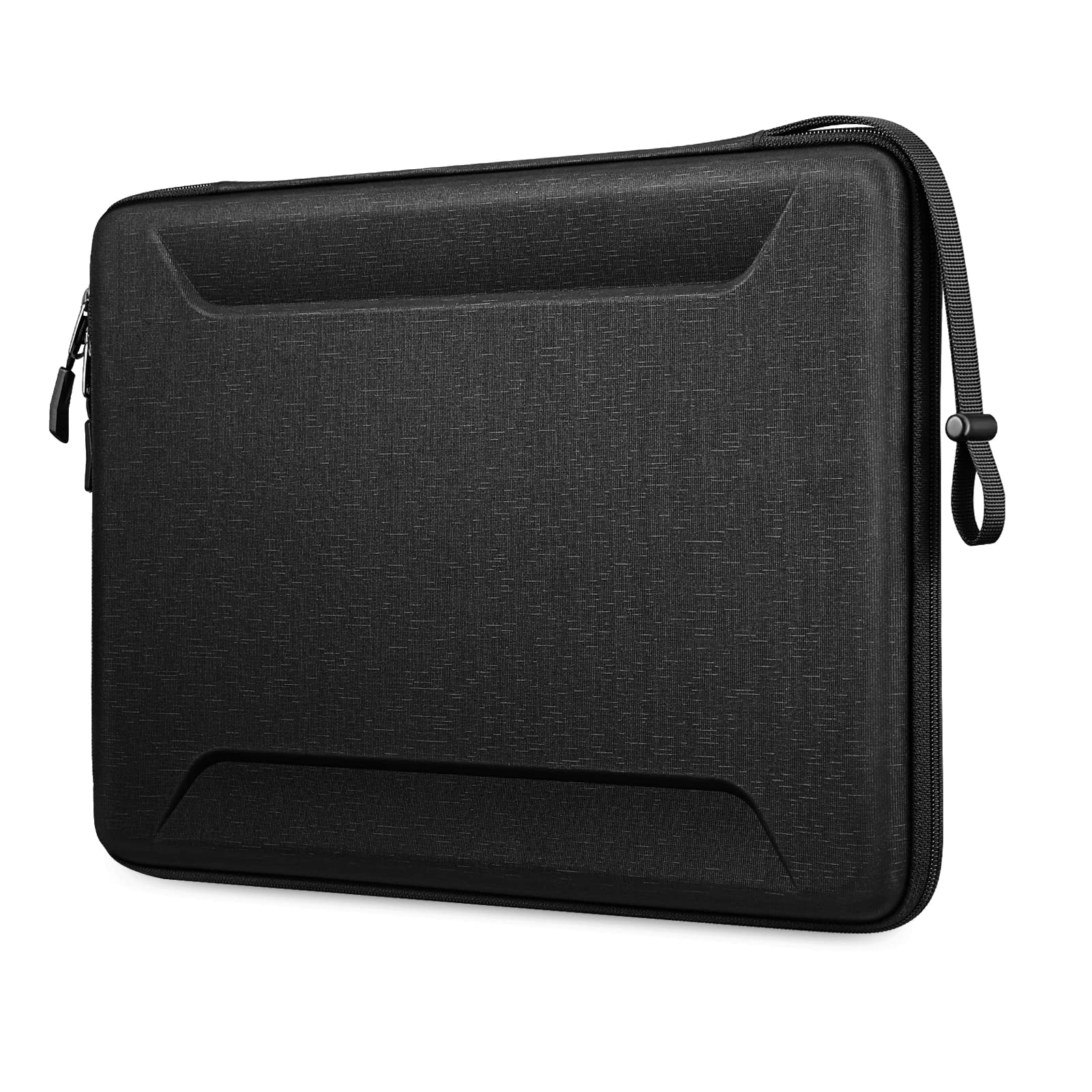 Fintie 13-14 Inch Shockproof EVA Laptop Sleeve Case for MacBook Pro 14, MacBook Air 13.6 (A2681, A3113, A3240), MacBook Pro/Air 13 & iPad 12.9-13 - Protective Carrying Bag in Black | Perfect for Travel, Office & School Use