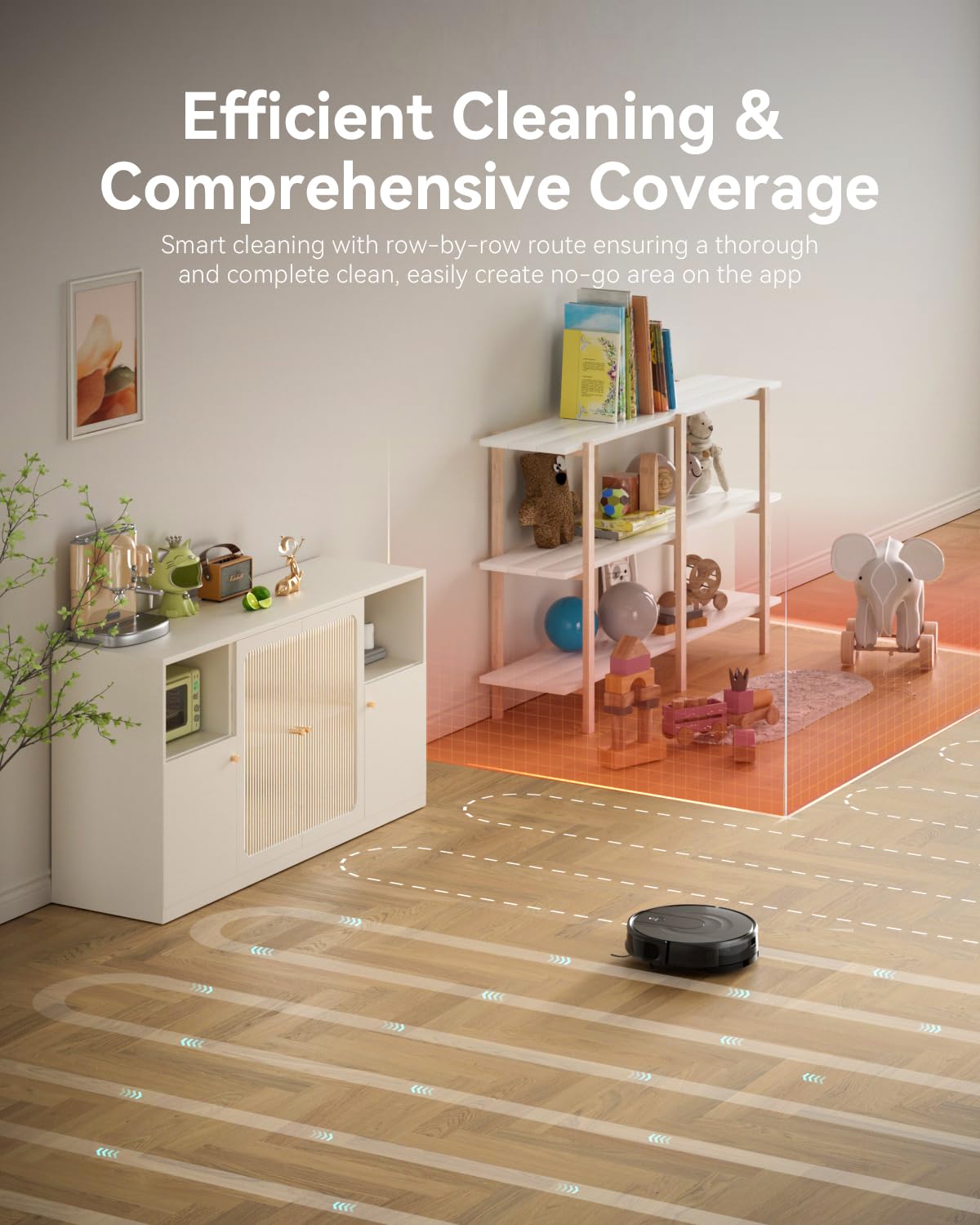 Slim Robot Vacuum Mop Combo with LiDAR - 9000Pa for Pets & Floors - Home Cleaning