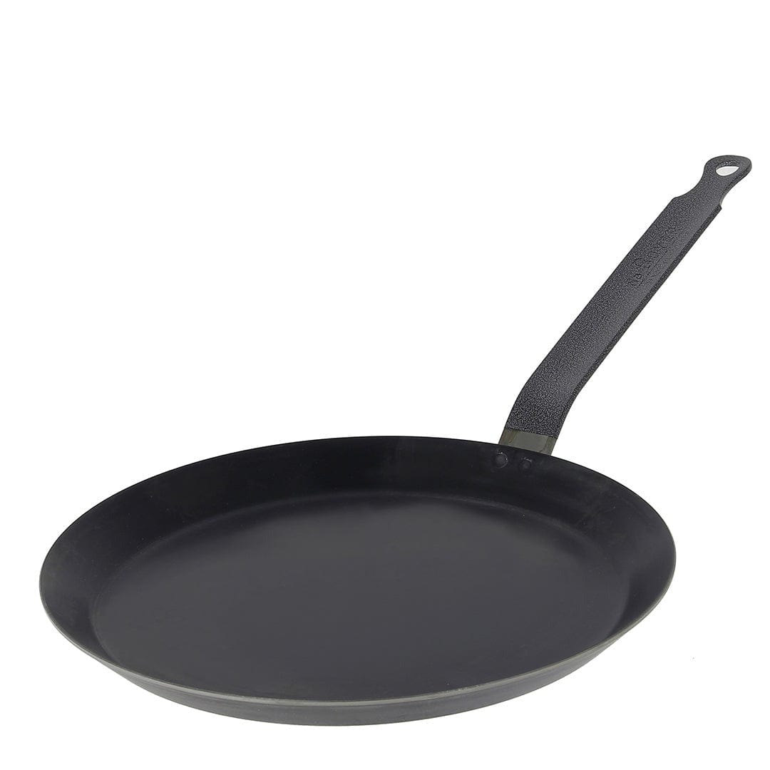 Premium de Buyer Blue Steel Crepe Pan - Professional French Pancake Maker for Home & Restaurant Use - Perfect for Crepes, Pancakes & Tortillas