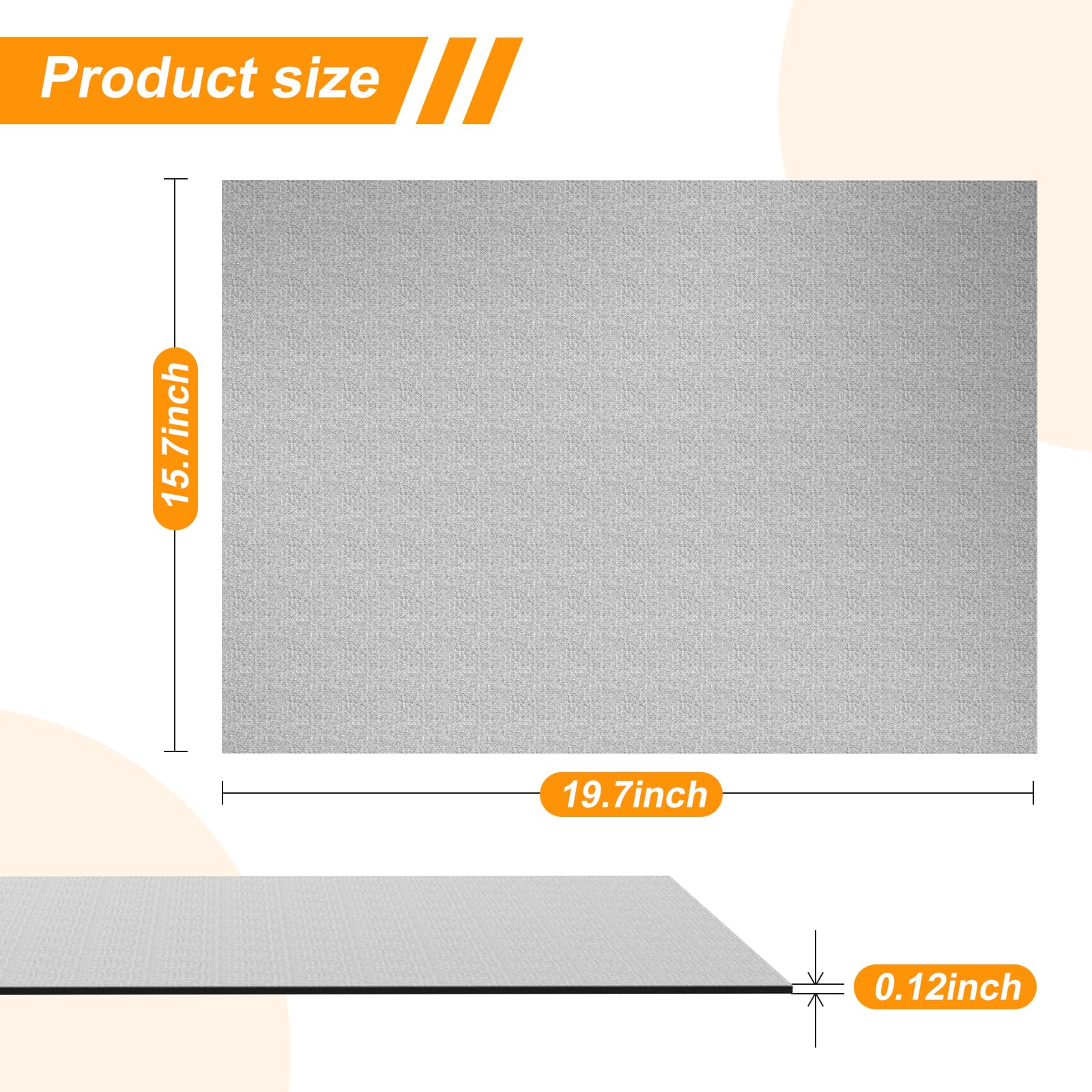 Mini Stair Stepper Mat - Home Gym Equipment for Cardio Workouts | Non-Slip Yoga & Fitness Floor Mat | Grey - Perfect for Home Exercise, Yoga, and Protecting Floors