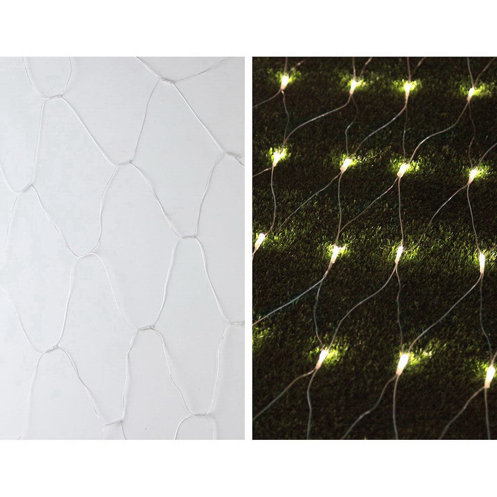 1000 LED Christmas Lights 4m x 6m Net String Lights - Warm White Outdoor/Indoor Holiday Decorations for Trees, Windows, and Parties