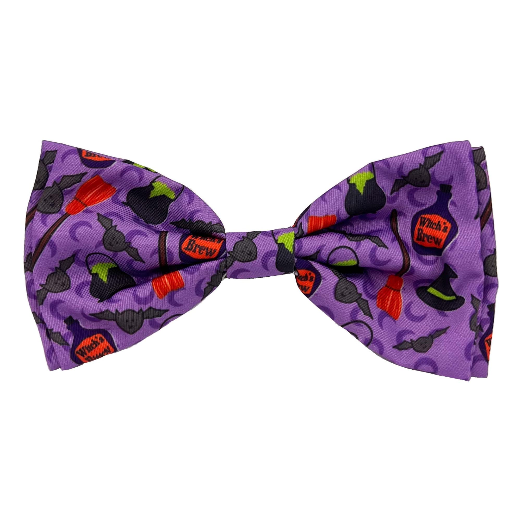 Huxley & Kent Witch's Brew Halloween Bow Tie for Dogs & Cats - Small Pet Collar Accessory | Cute, Comfortable & Durable Dog Cat Bowtie | Perfect for Halloween Parties, Pet Costume Contests & Photo Shoots