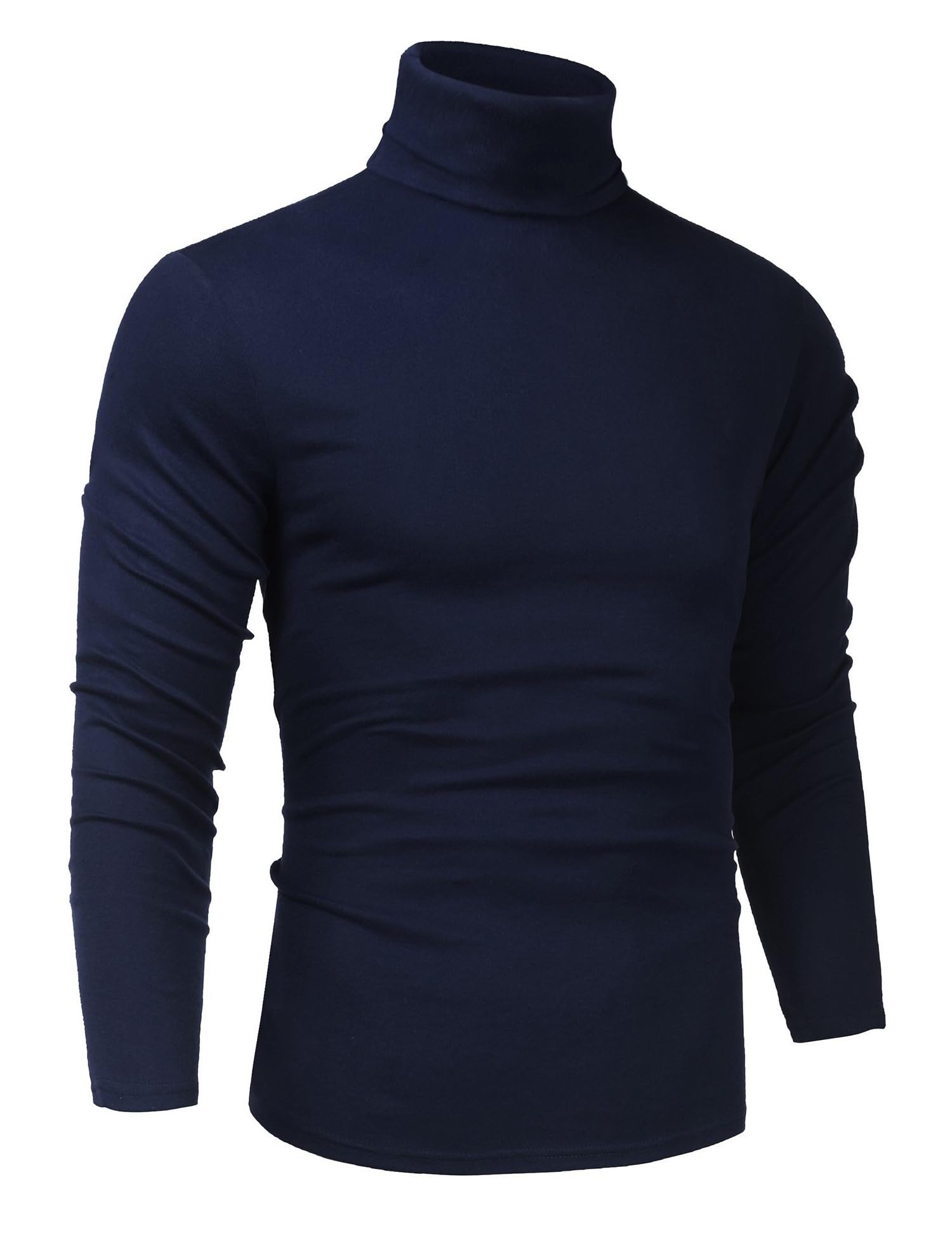 iWoo Men's Slim Fit Turtleneck Sweater - Long Sleeve Casual Pullover for Winter, Warm & Comfortable Basic Top for Office, Dating & Outdoor Activities