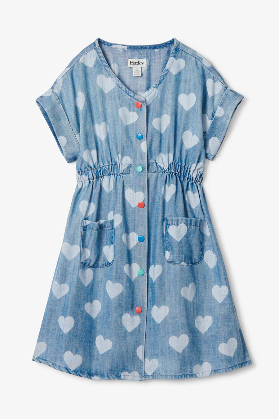 Girls' Dress with Hearts - Hatley Picture Day Outfit for School & Special Occasions