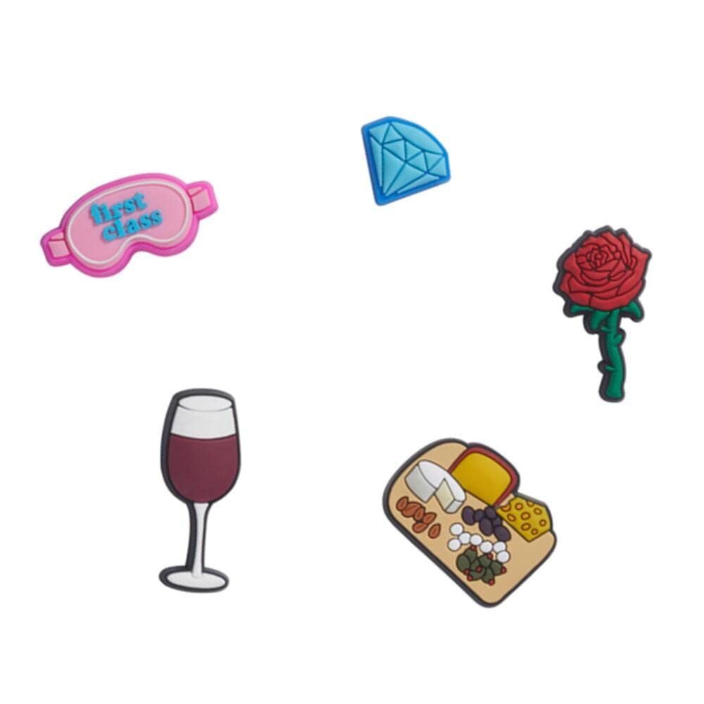 Crocs Jibbitz 5-Pack Shoe Charms for Women & Men - Fun Weekend Collection - Customize Your Crocs Shoes - Perfect for Casual Wear, Beach & Summer Outfits