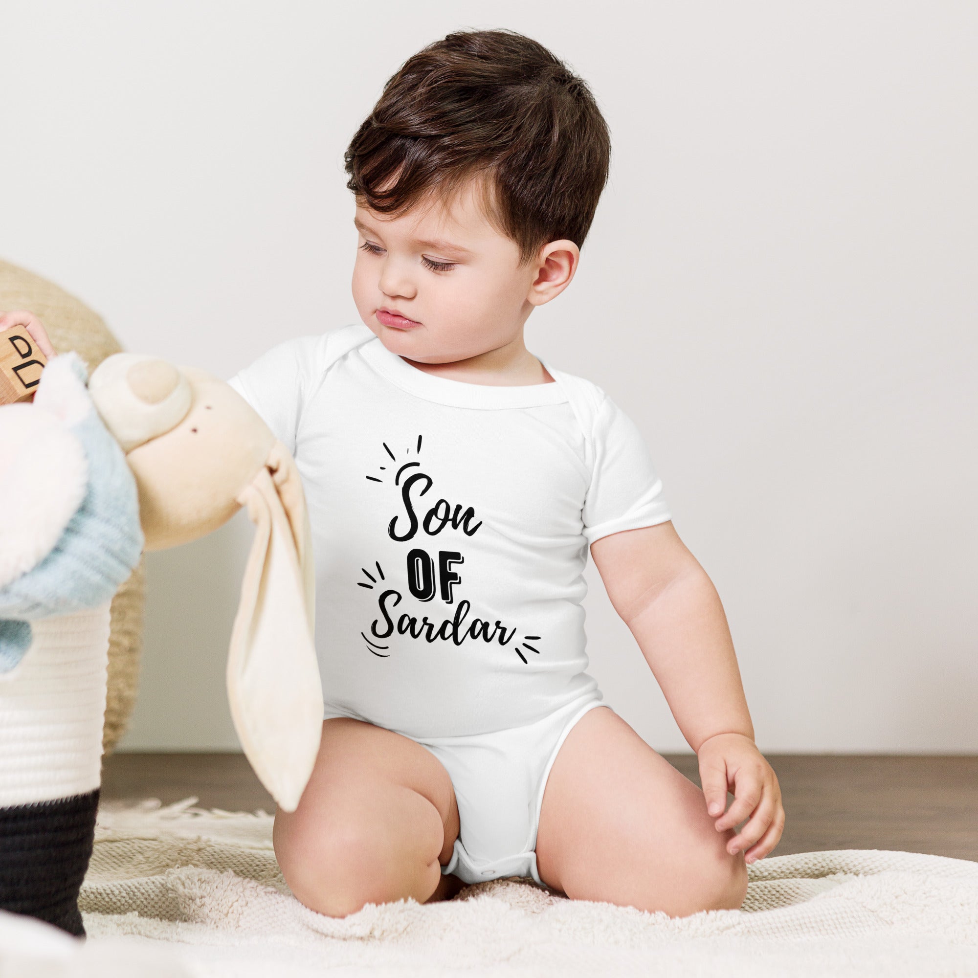 Son of Sardar Baby Onesies - Soft Cotton Bodysuits for Newborns & Infants | Perfect for Playtime, Daycare & Family Photos