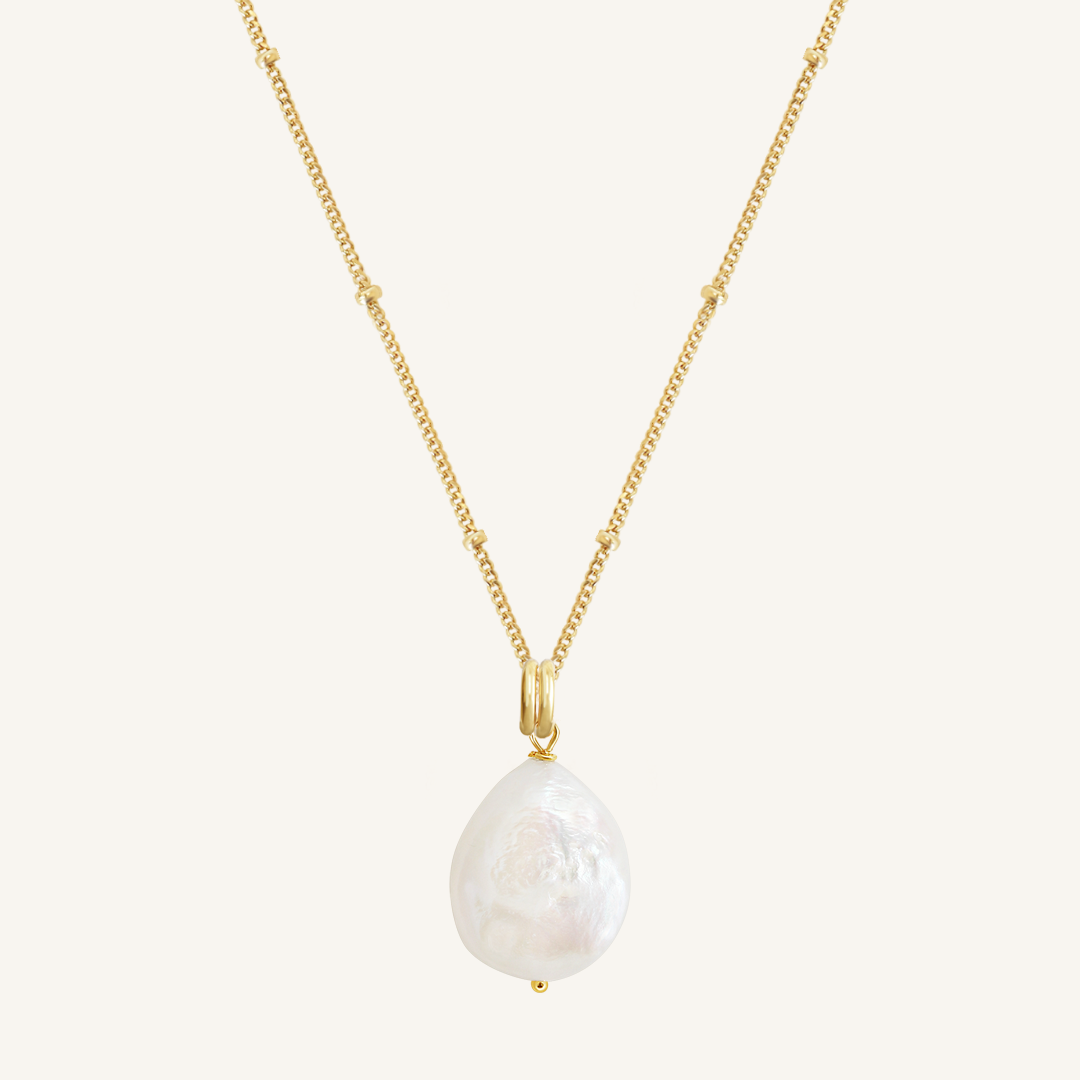 Elegant Capri Pearl Charm Necklace for Women - Dainty Jewelry Gift for Brides, Anniversaries & Special Occasions