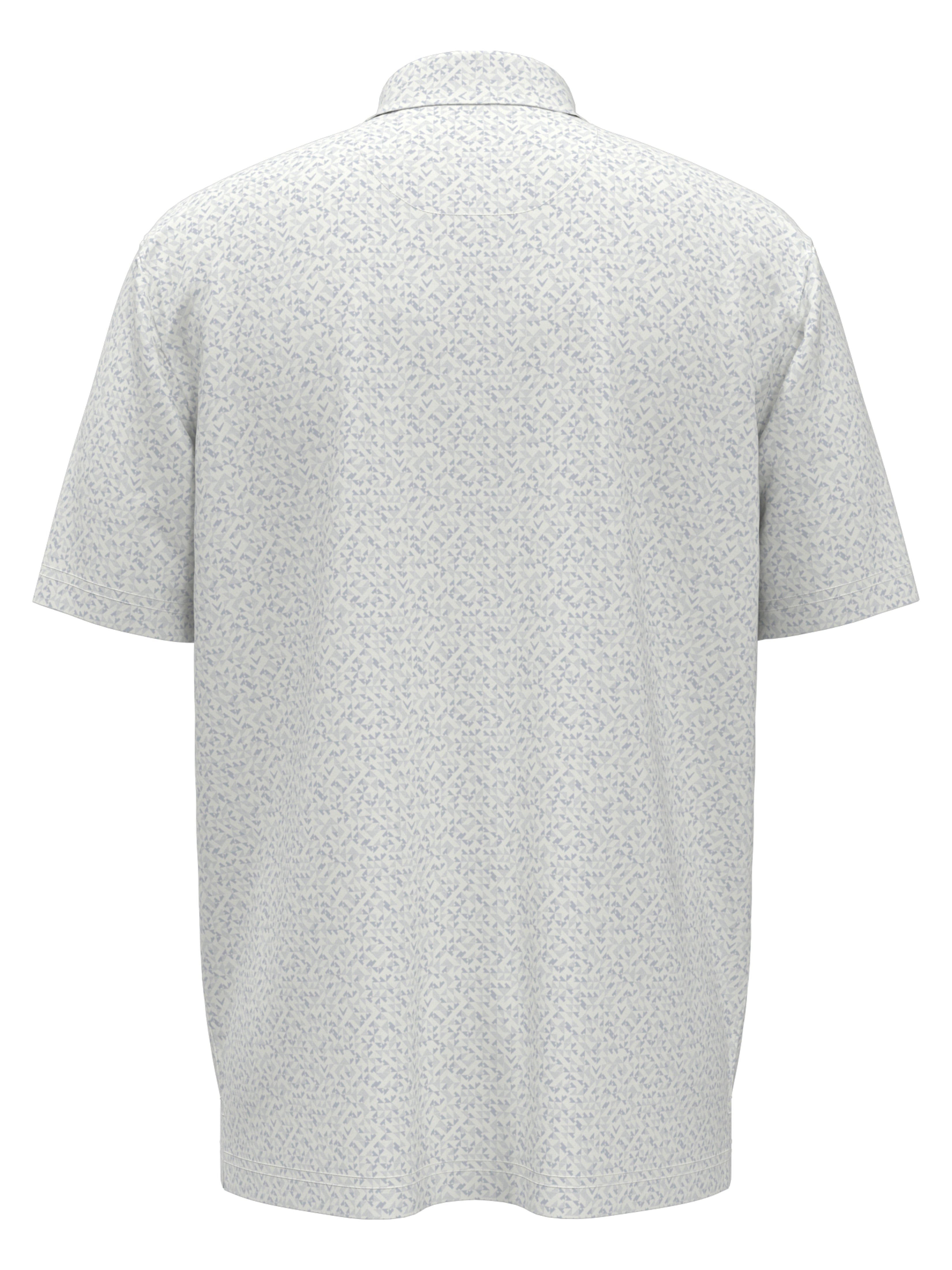Men's Linear Chevron Print Golf Polo Shirt - Breathable & Stylish for Golf, Casual Wear & Outdoor Activities