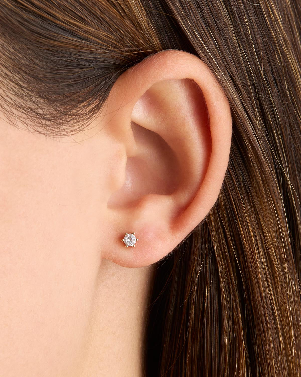 14K Solid Gold Cartilage Earrings with Crystals - Dainty & Elegant Hoop Earrings for Women - Perfect for Everyday Wear, Parties & Special Occasions