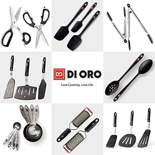DI ORO Silicone Stretch Lids 6 Pack - Reusable Elastic Food Covers for Bowls, Containers & Meal Prep - BPA-Free Dishwasher Safe Storage Lids - Perfect for Leftovers, Fruits & Snacks (Clear) - Ideal for Kitchen, Picnics & Office Lunch