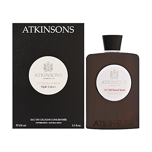 Atkinsons 24 Old Bond Street Triple Extract Unisex Cologne - 3.3 fl oz (100ml) Eau de Parfum for Men & Women - Luxury Fragrance for Date Night, Office & Special Occasions