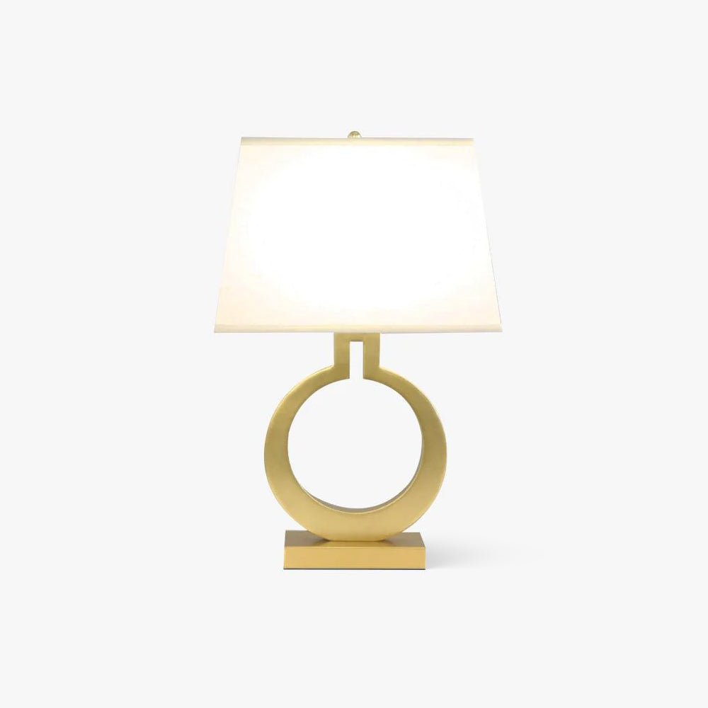 Vintage Keyhole Ring Table Lamp - Stylish Bedside Nightstand Light for Living Room, Bedroom & Office Decor