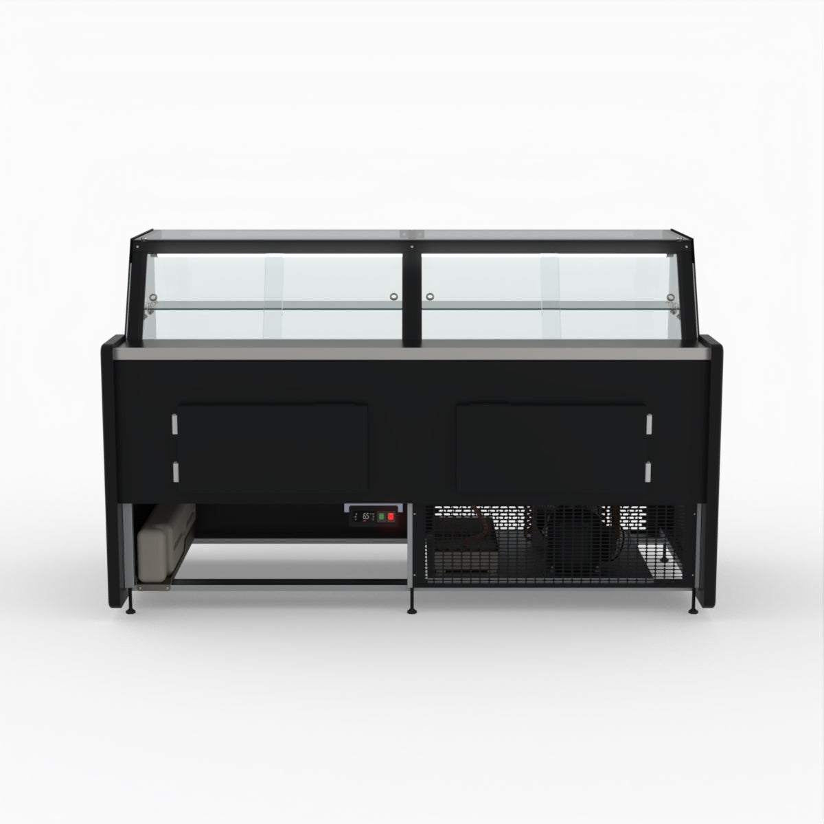 2 Meter AG Deli Showcase Glass Display Case - Perfect for Supermarkets, Delis & Bakeries to Showcase Fresh Food & Pastries