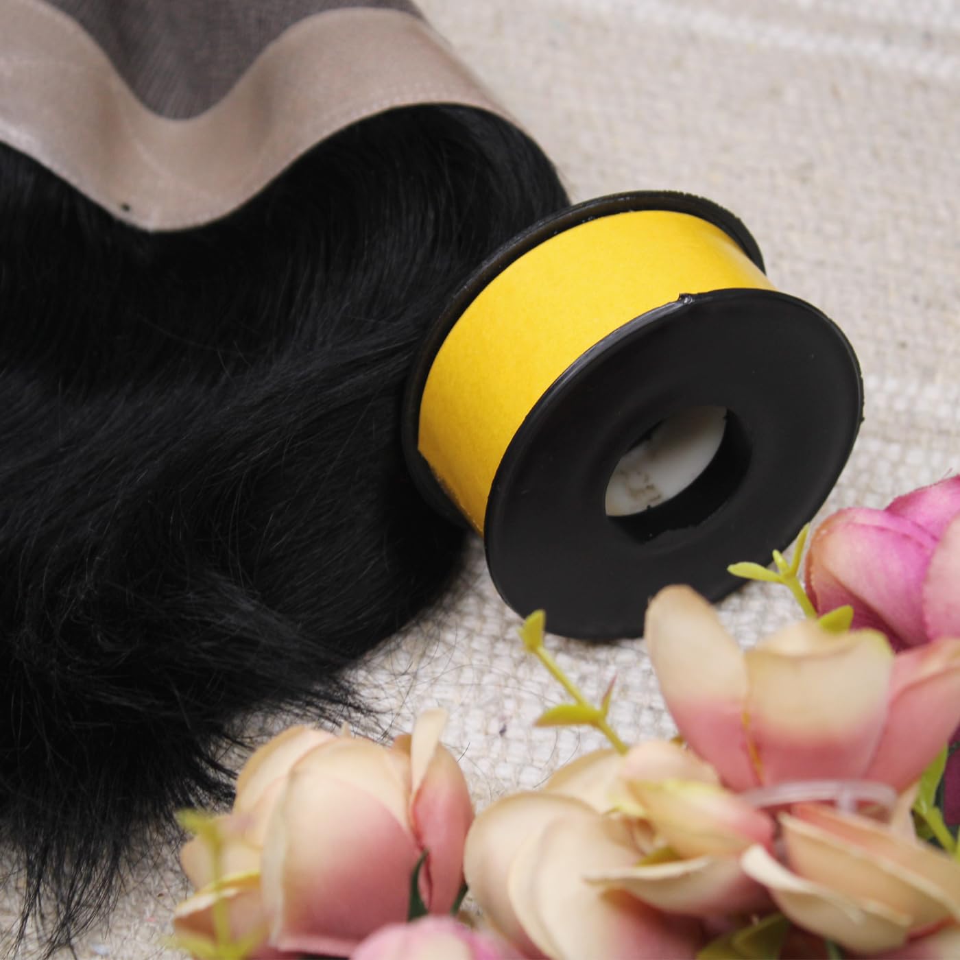 BOXO Double Sided Invisible Front Lace Tape for Hair Patch & Toupee - Strong Hold Wig Adhesive for Men & Women - Perfect for Daily Wear, Cosplay & Special Occasions