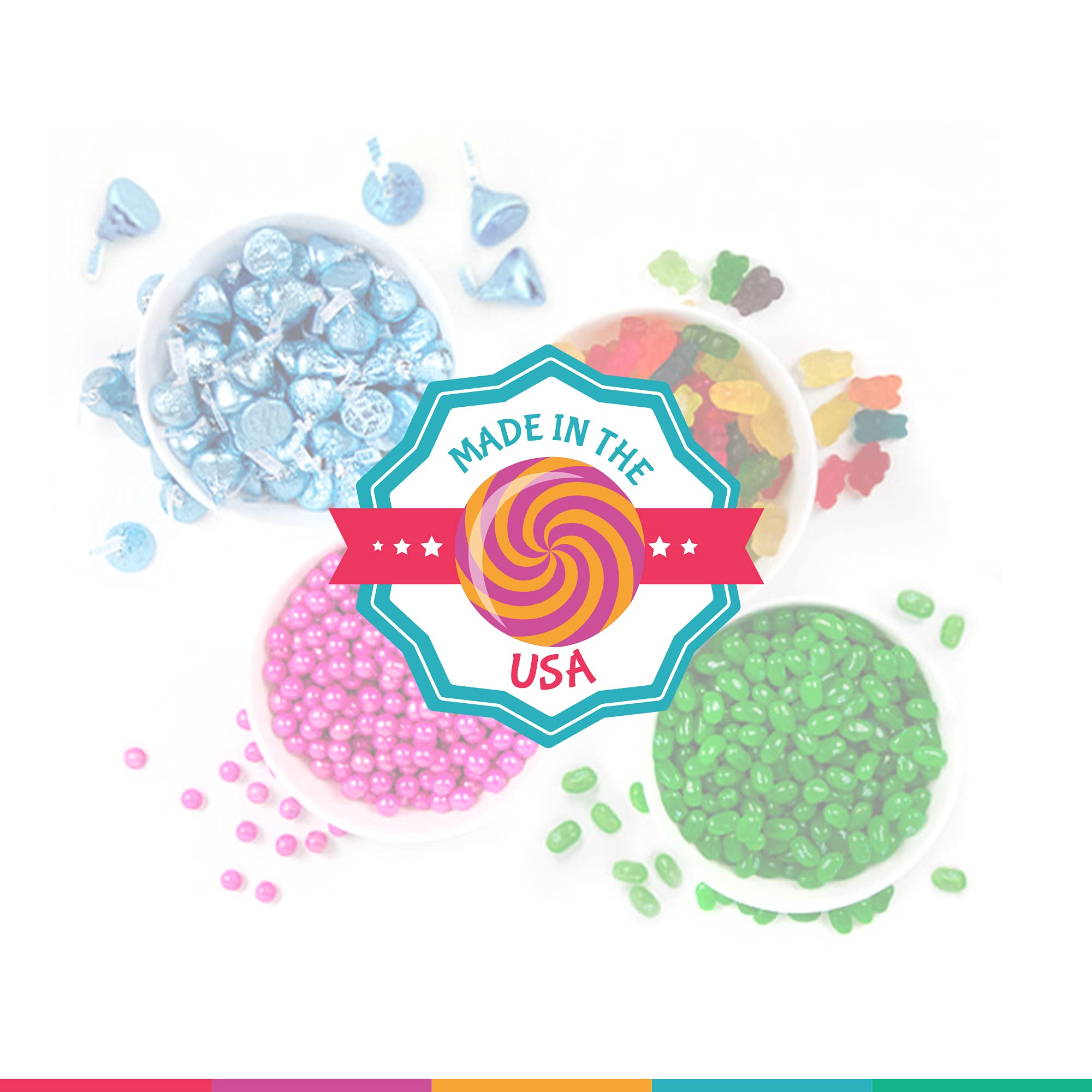 50ct Custom Printed Candy Bar Wrappers with Logo - Personalized Promotional Wraps for Events, Parties & Business Branding - Bulk Candy Packaging Supplies (Candy Not Included) - Perfect for Weddings, Corporate Gifts & Fundraisers