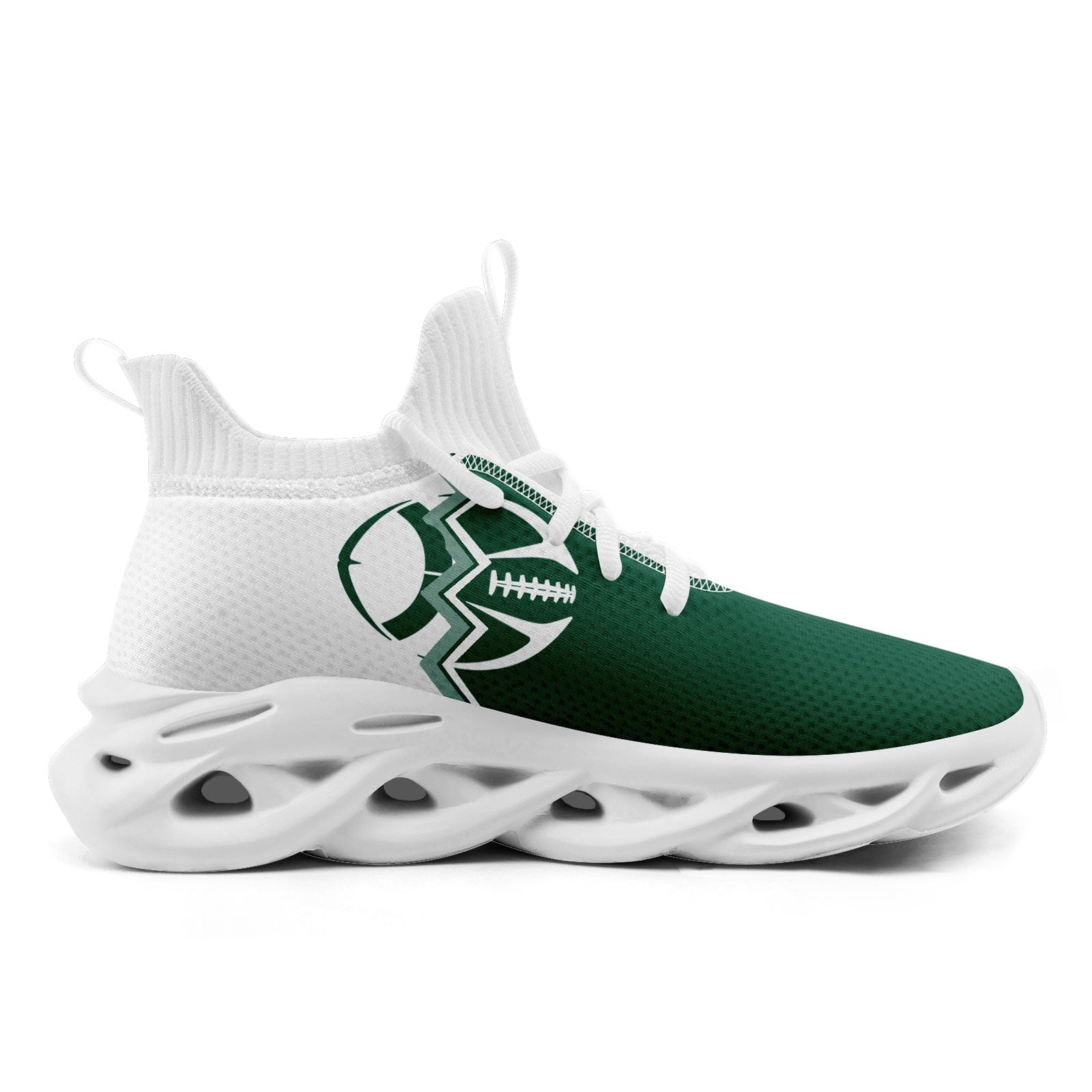 Custom Green & White New York MaxSoul Shoes and Hat Set - Personalized Combo for Men & Women - Perfect for Streetwear Fashion, Urban Outfits & Sneakerhead Collections