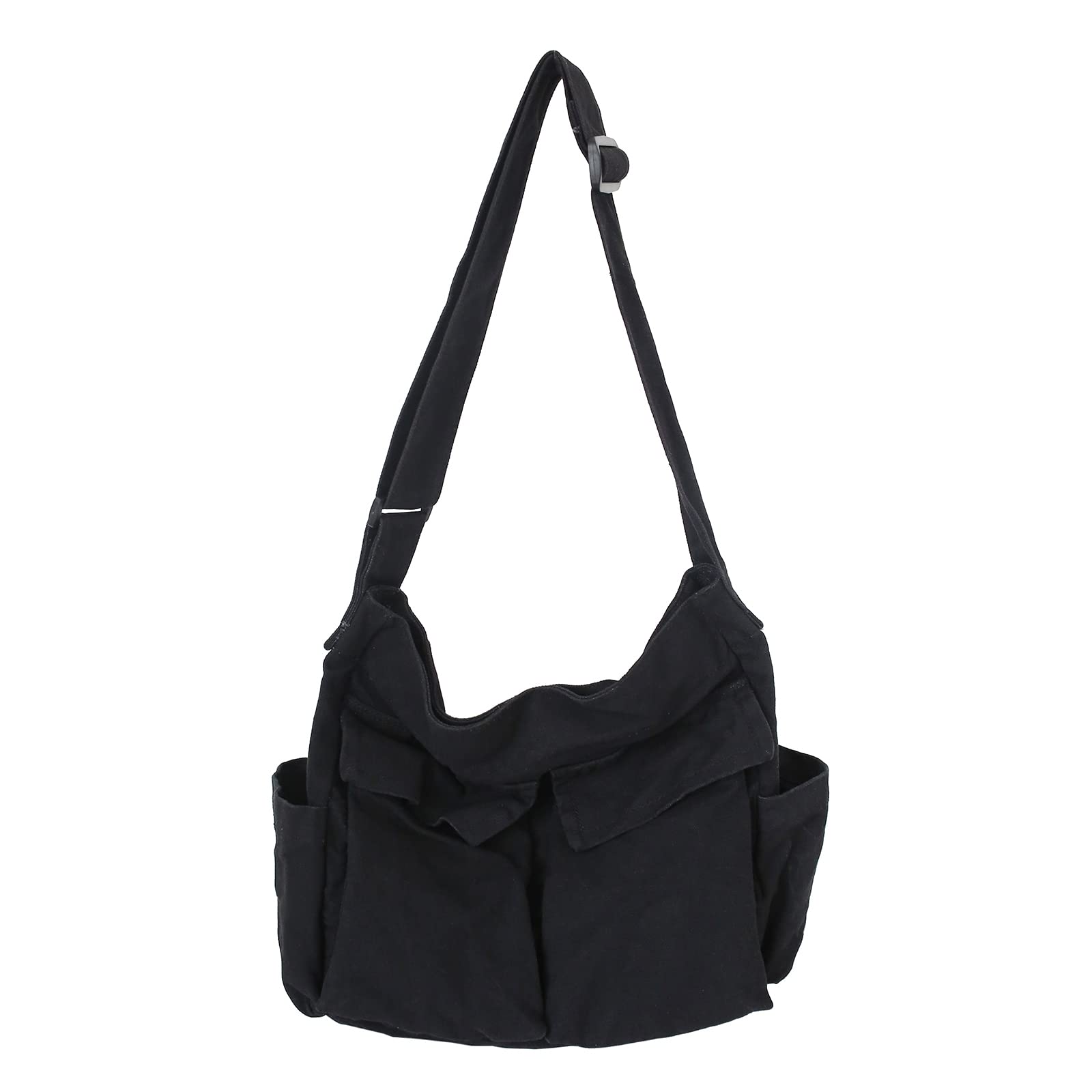 LUI SUI Women's Large Canvas Shoulder Bag - Stylish Denim Hobo Crossbody & Messenger Tote Bag for Work, Travel & Daily Use