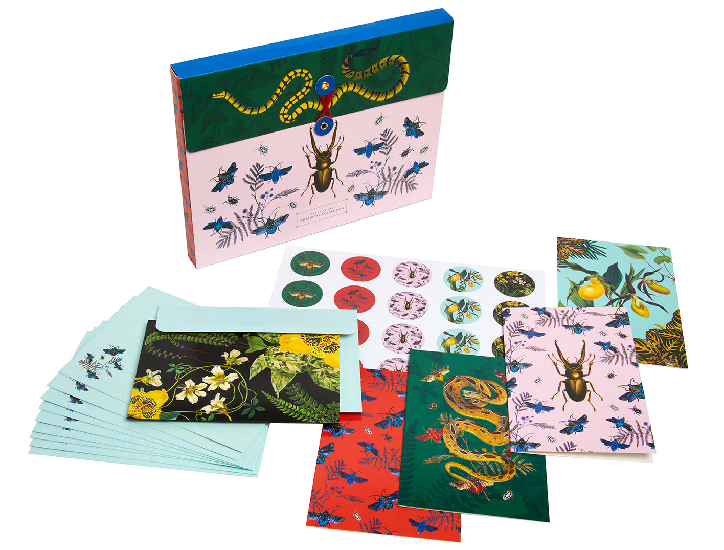 Botanical Greeting Card Set - 20 Hand-Painted Floral Note Cards for Birthdays, Thank You & Special Occasions | Nature-Inspired Art Collection