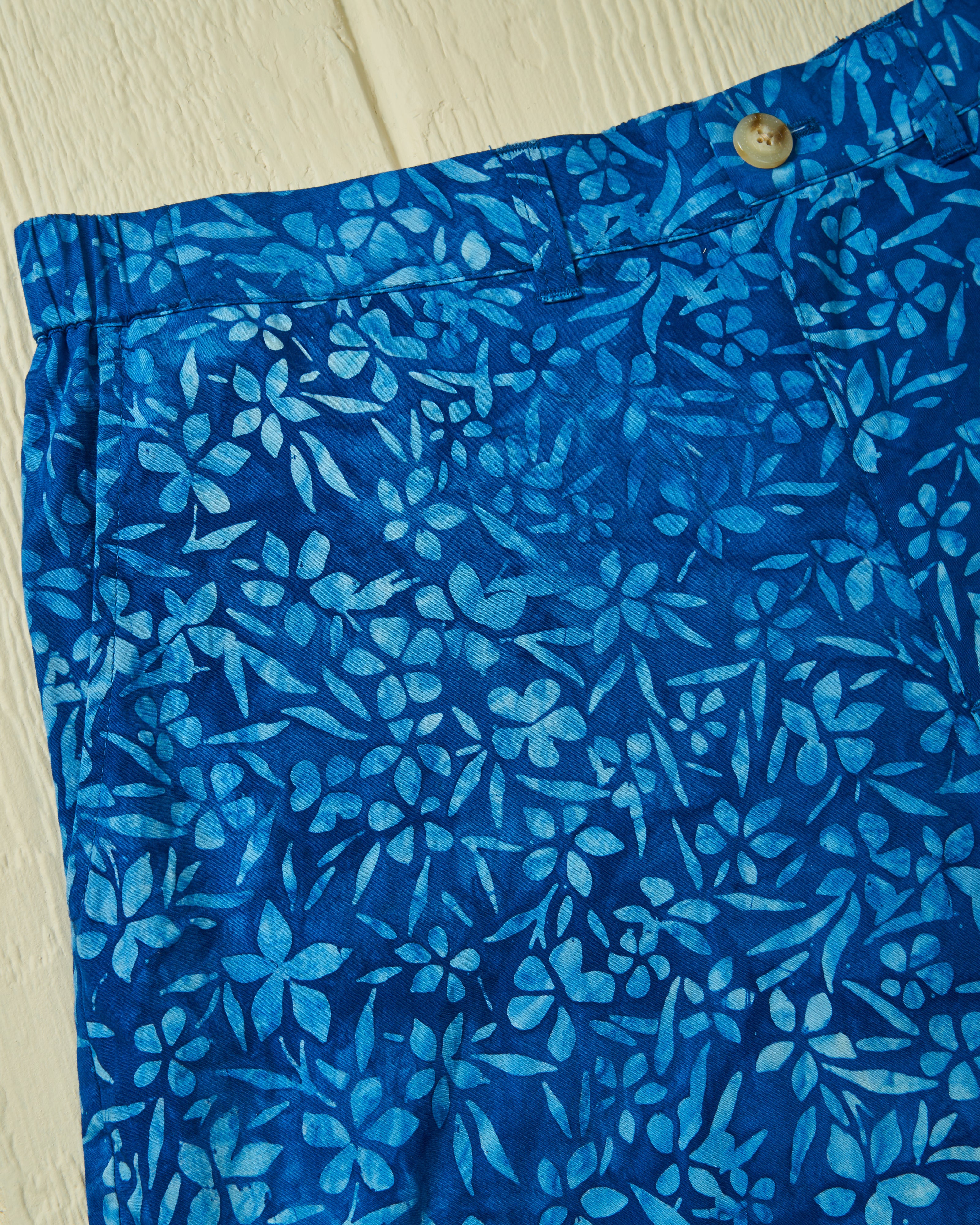 Stylish Batik Shorts in Atlantic Blue - Comfortable & Trendy Casual Wear for Summer Outings, Beach Trips, and Vacation