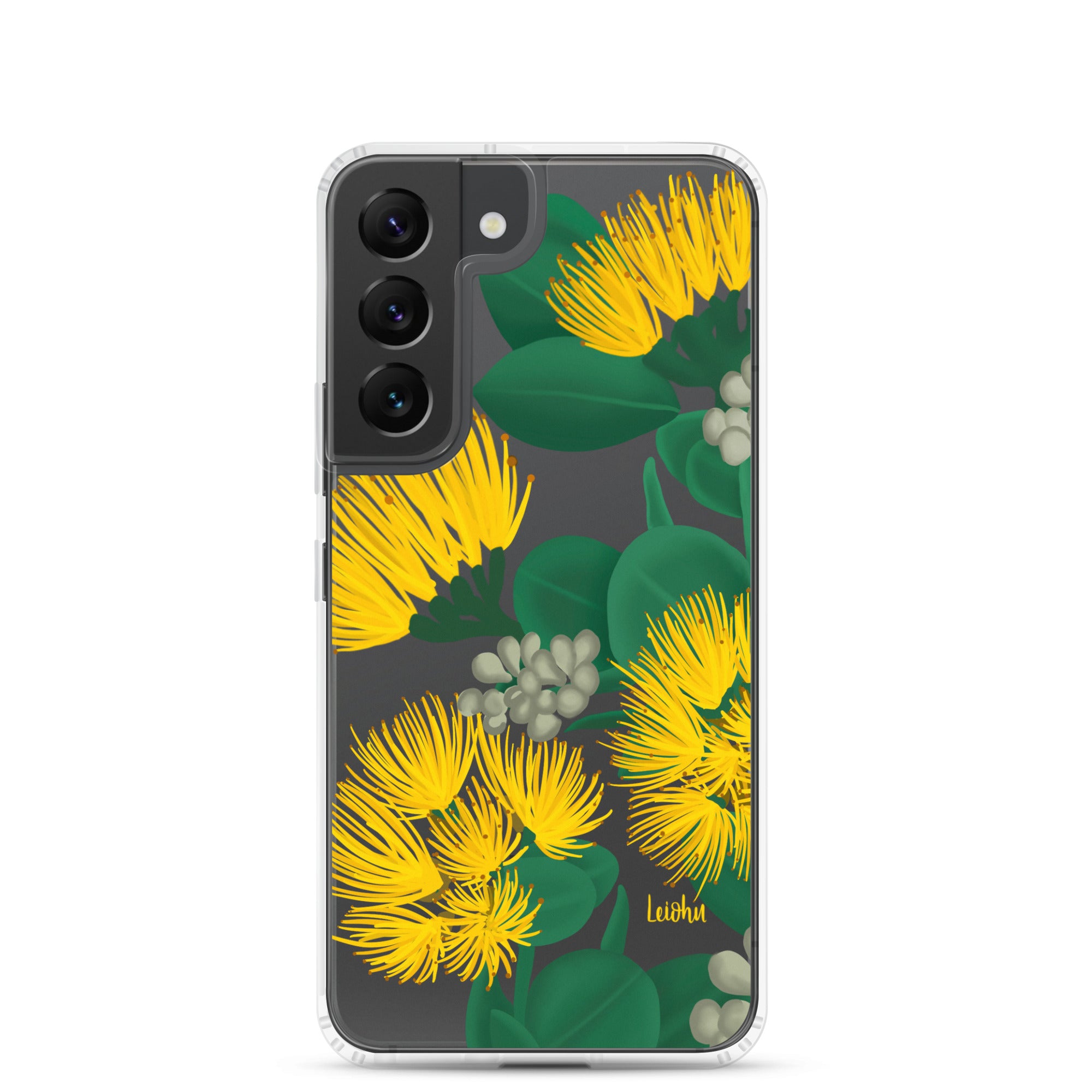 Ōhi'a Lehua Melemele Yellow Flower Clear Protective Case for Samsung Galaxy [Model] - Durable Slim Cover for Everyday Use & Travel