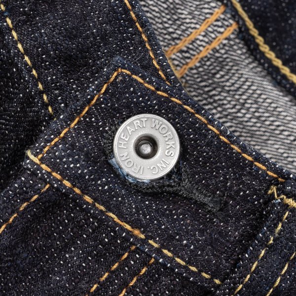 Iron Heart IH 555 SLB 16oz Selvedge Denim Super Slim Cut Jeans in Indigo - Premium Raw Denim for Men, Durable & Stylish for Everyday Wear and Urban Fashion