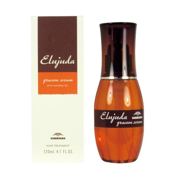 Milbon Elujuda Graceon Hair Serum 120ml - Professional Hair Treatment for Frizz Control & Shine - Perfect for Damaged, Dry Hair at Home or Salon Use