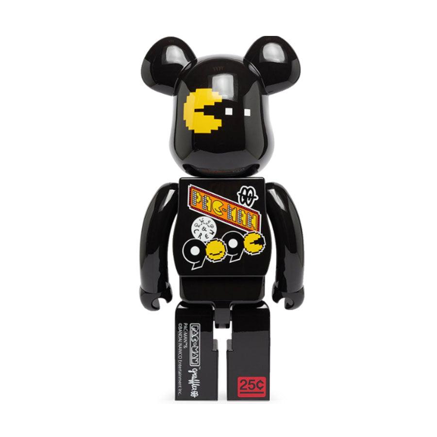 BE@RBRICK Pac Man × Grafflex × 9090 × S.H.I.P&Crew 1000% Collectible Vinyl Art Toy - Limited Edition Collaboration - Perfect for Display in Home, Office or Game Room Decor