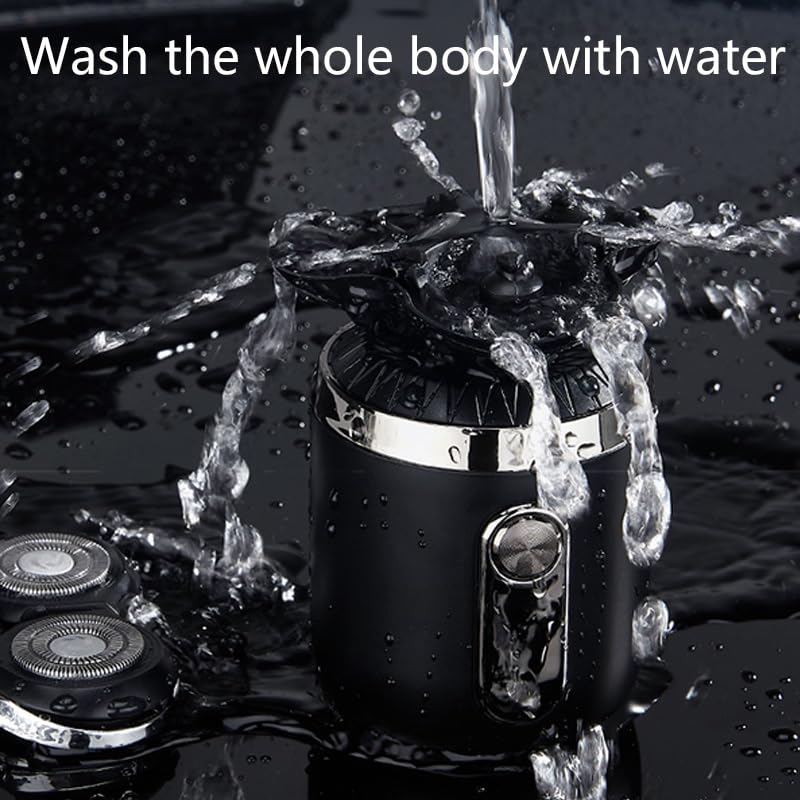 Best Electric Head Shaver for Bald Men - Wet & Dry Waterproof Cordless 3D Rotary Shaver with LCD Display & USB Rechargeable - Perfect for Travel, Gym & Daily Grooming