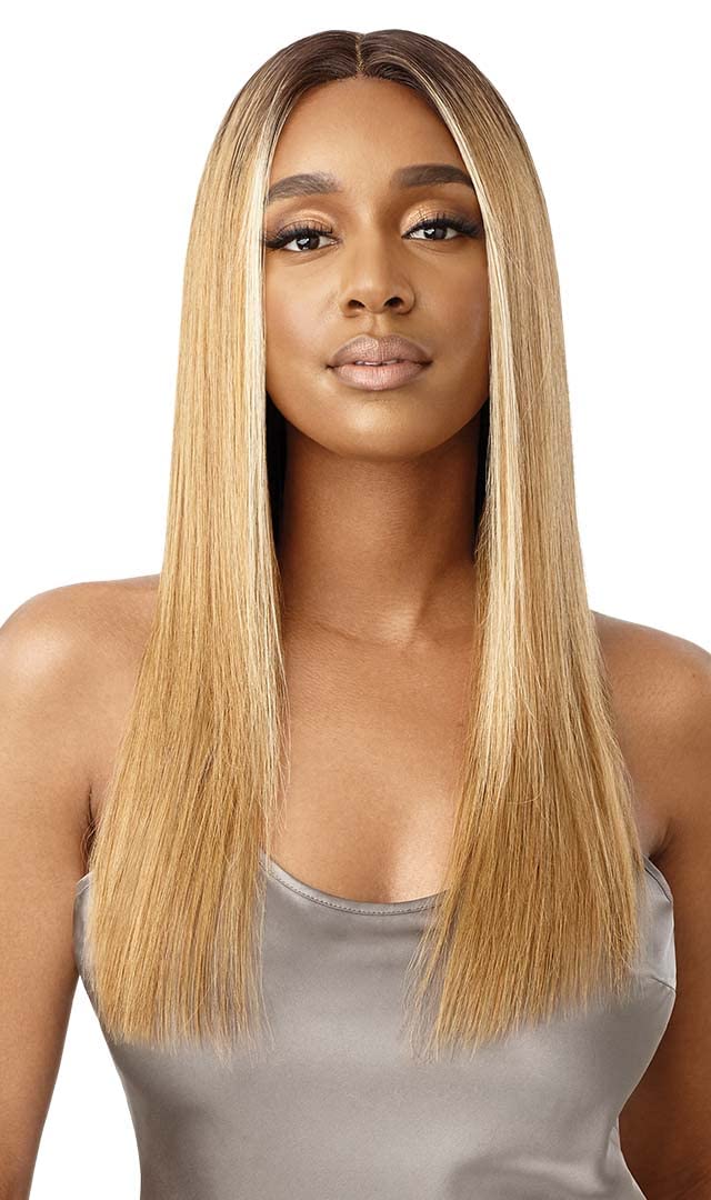 Outre Mytresses 100% Unprocessed Human Hair HD Lace Front Wig - CASSINA (Natural Brown) | Custom Colored, Breathable & Natural Looking | Perfect for Daily Wear, Cosplay & Special Occasions