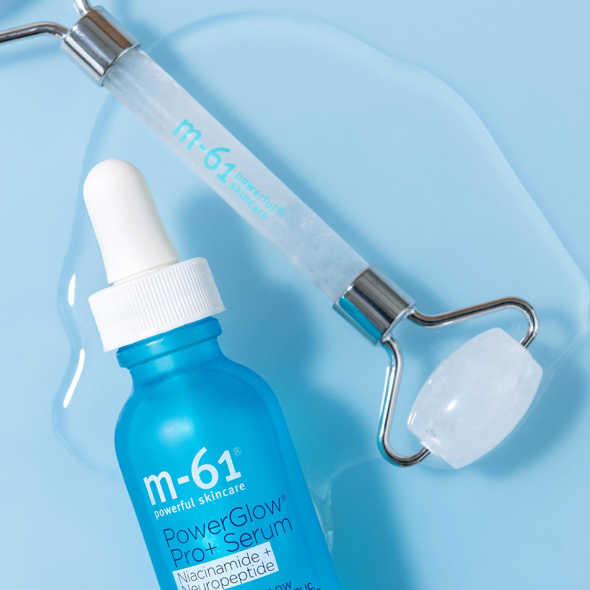Natural Clear Quartz Facial Roller for Skin Care - Reduce Puffiness & Wrinkles - Perfect for Morning Routine & Spa Night