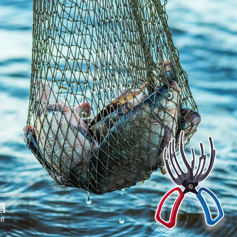 **3-Claw Fishing Pliers Gripper – Heavy-Duty Metal Fish Control Clamp & Grabber Tool for Freshwater Fishing – Perfect for Bass, Trout, and Catfish – Secure Grip Tackle Holder for Boats, Kayaks, and Shore Fishing**