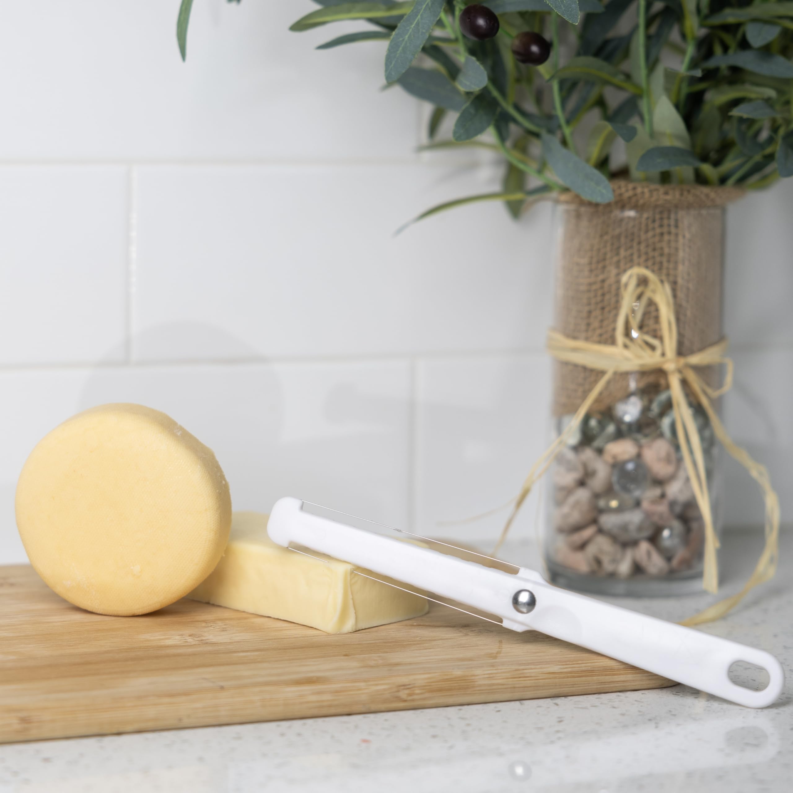 Fox Run Stainless Steel Cheese Slicer - Dual-Sided Thick & Thin Blade for Hard & Soft Cheeses - Perfect for Charcuterie Boards, Cheese Platters & Home Kitchen Use
