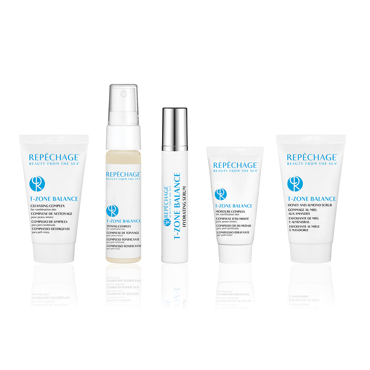 T Zone Balance Starter Collection for Combination Skin - Oil Control & Hydration Skincare Set - Perfect for Daily Use & Travel