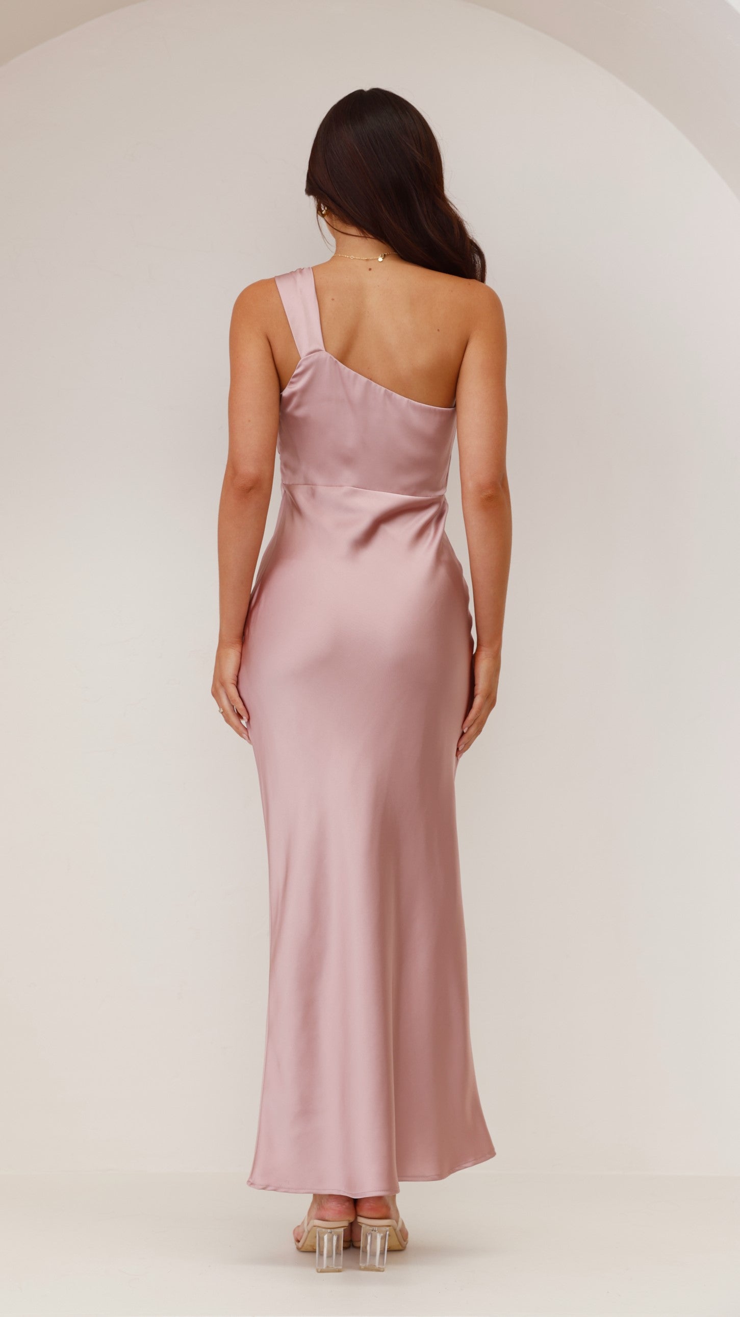 Greta Maxi Dress in Dusty Pink - Elegant Flowy Long Dress for Women | Perfect for Summer, Beach, Weddings & Special Occasions