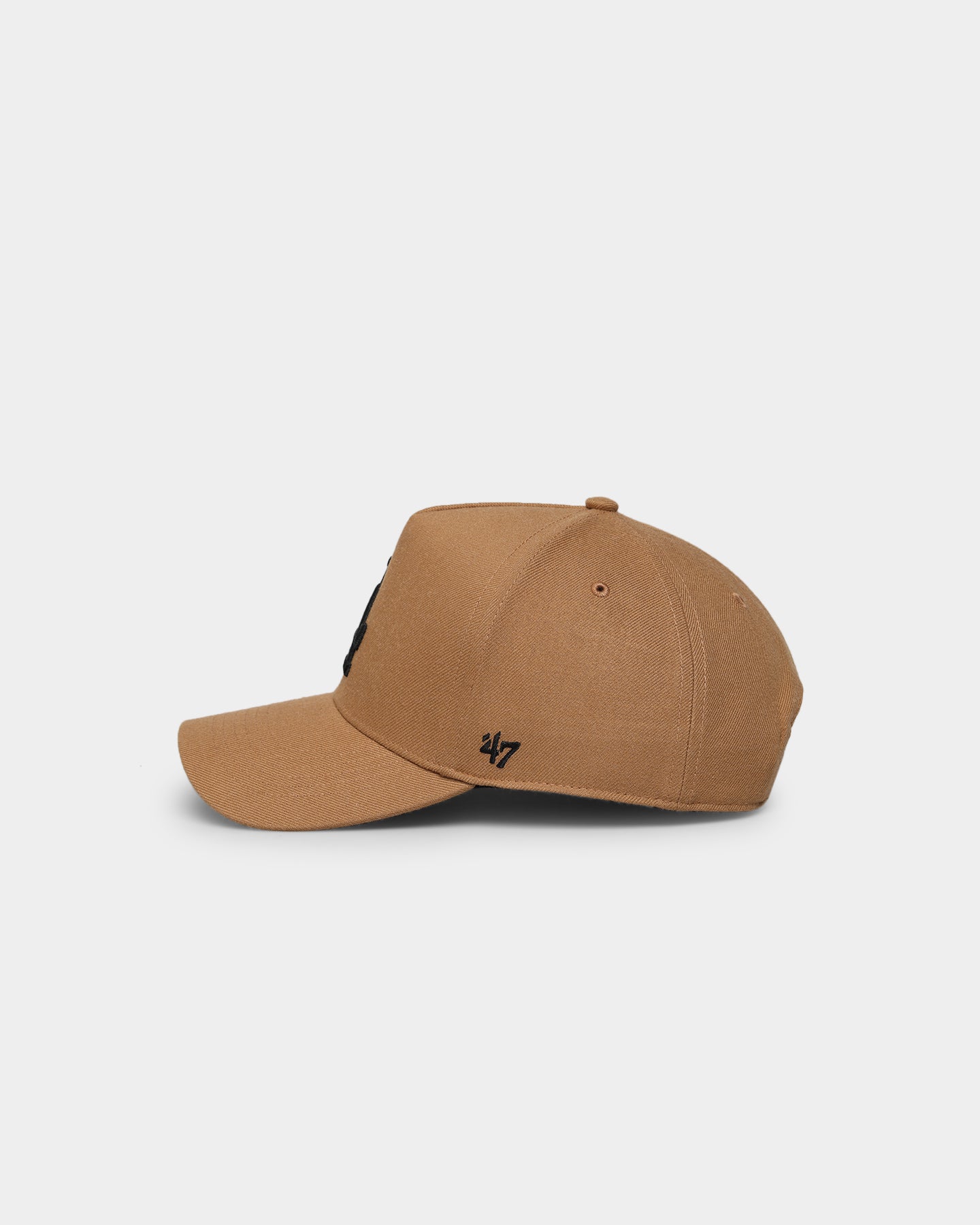 47 Brand Los Angeles Dodgers 'Clean & Simple' Replica 47 MVP DT Snapback Camel Hat - Official MLB Baseball Cap for Men & Women - Perfect for Games, Streetwear & Casual Outfits