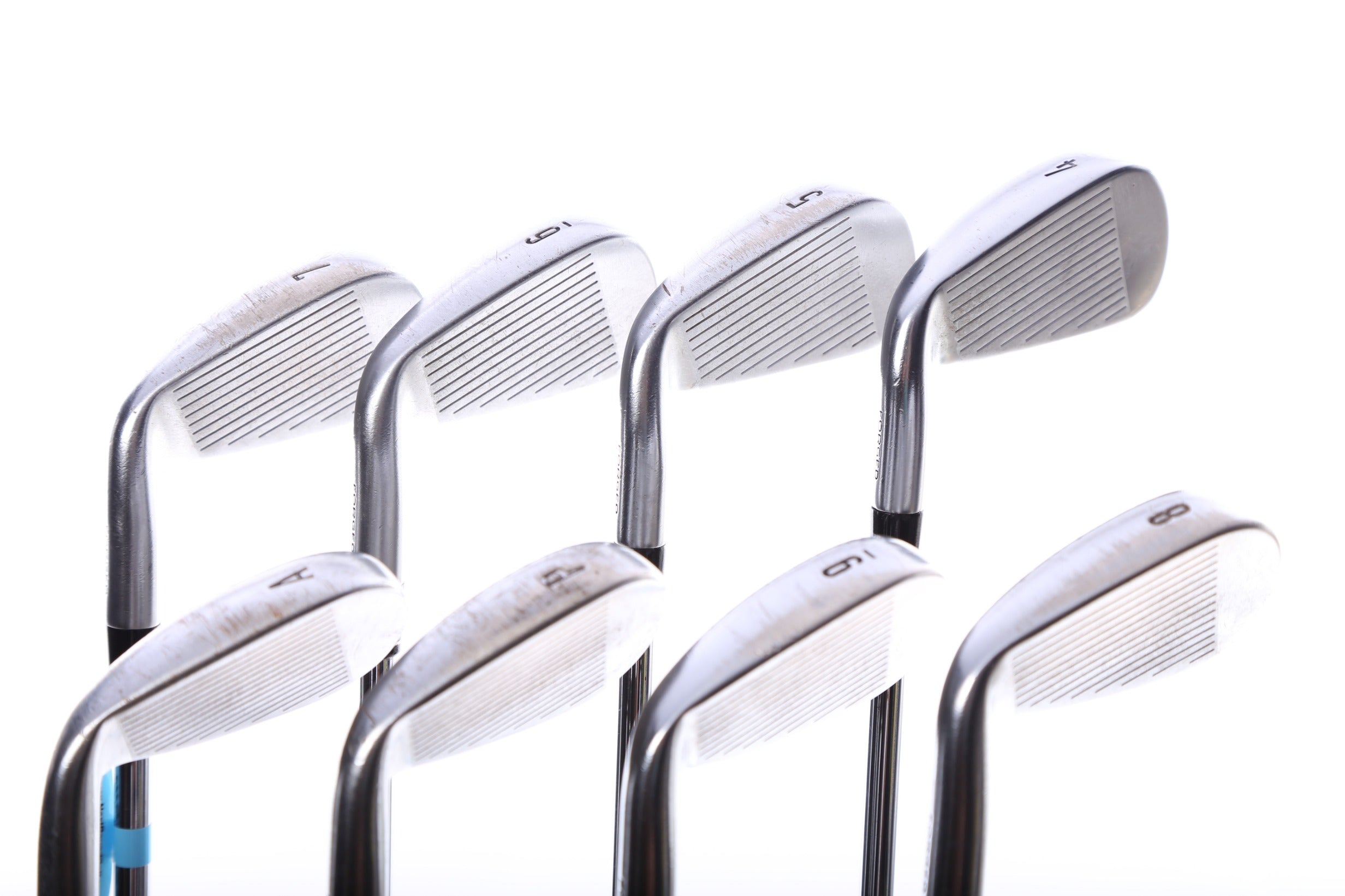 Used Callaway Apex 21 Iron Set - Right Handed 4-PW, AW Stiff Flex Golf Clubs for Men - Perfect for Driving Range & Course Play