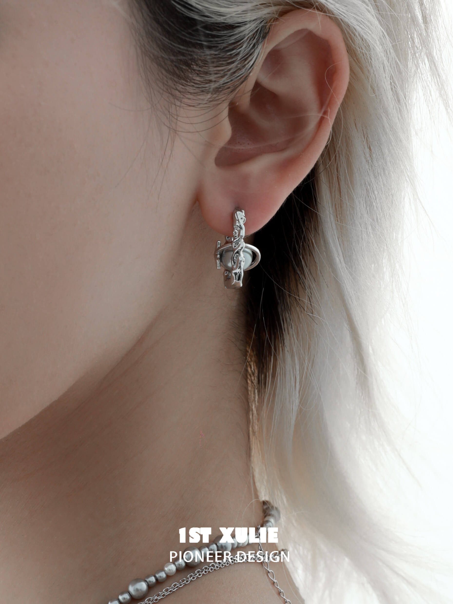 S925 Sterling Silver Star & Gray Pearl Earrings for Women - Elegant Dangle Drop Earrings for Party, Wedding & Everyday Wear