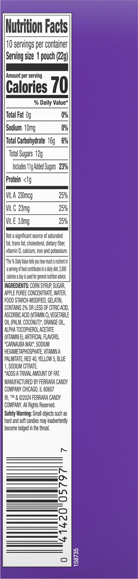 Funables Fruit Snacks - Barbie Shaped, Mixed Fruit Flavored, 0.8oz Pouches (Pack of 10) | Healthy Kids Snacks for School Lunches, Birthday Parties & On-the-Go Treats